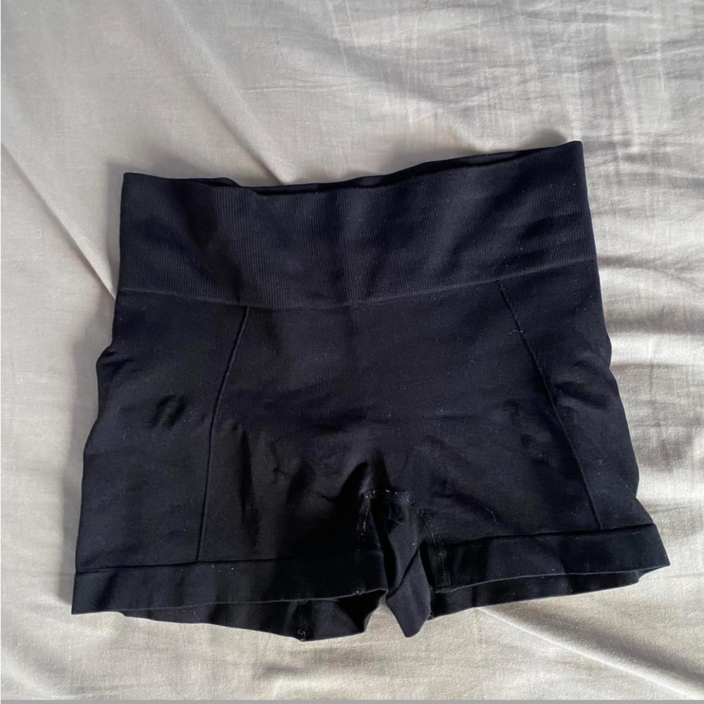 Black High-Waisted Shorts